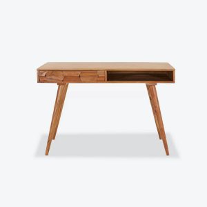 Dark Polish Wooden Square Dining Table